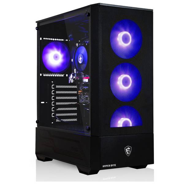 Hyper Byte Essential | Gaming PC / Computer | AMD Ryzen 3 3200G | Vega 8 | 16GB RAM | 256GB SSD | WLAN | Win 11 Pro