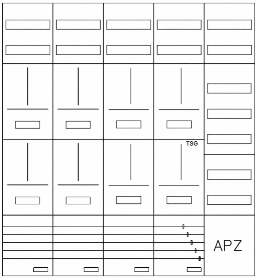 Alphatec Zählerverteilung HEART 3-Punktbefestigung mit 7 x Zählerplatz-1