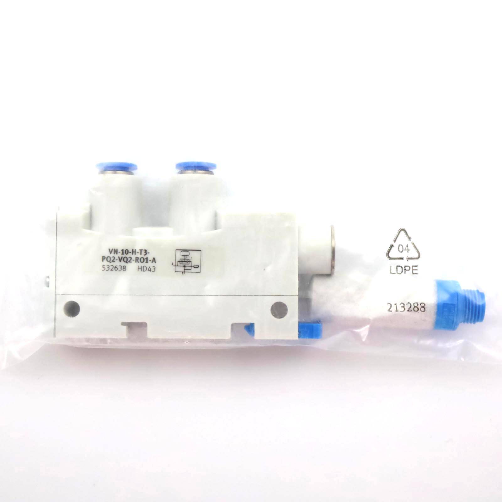 Festo Vakuumsaugdüse VN-10-H-T3-PQ2-VQ2-RO1-A 532638 OVP-2