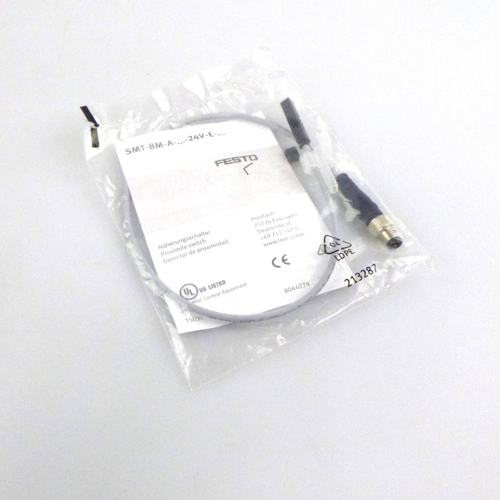 Festo Näherungsschalter SMT-8M-A-PS-24V-E-0,3-M8D 574334 OVP-0