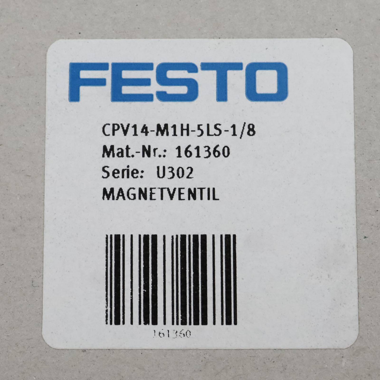 Festo Magnetventil CPV14-M1H-5LS-1/8 161360 OVP-4