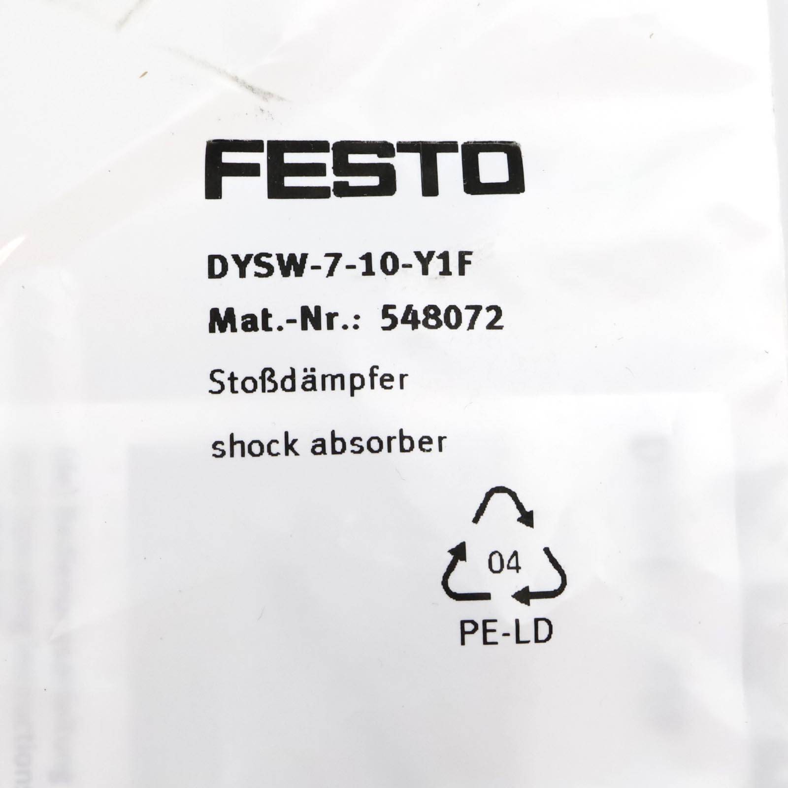 Festo Stoßdämpfer DYSW-7-10-Y1F 548072 OVP-1