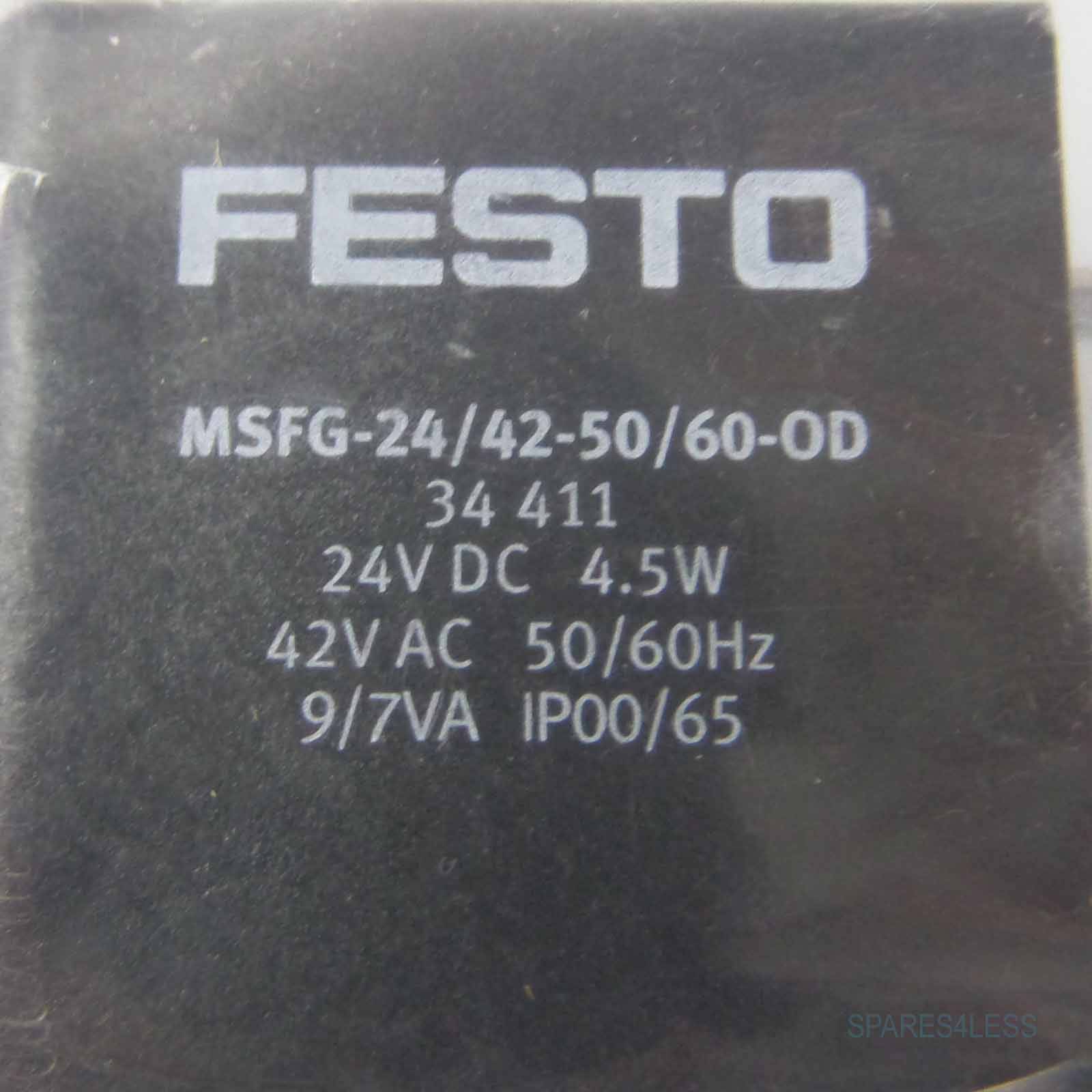 Festo Magnetspule MSFG-24/42-50/60-OD 34411 OVP-0