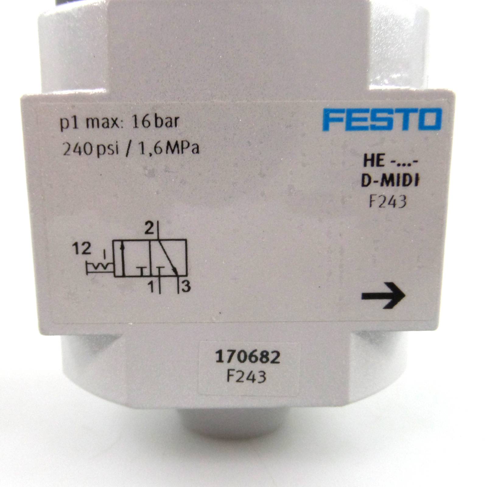 Festo Einschaltventil HE-D-MIDI 170682 OVP-1