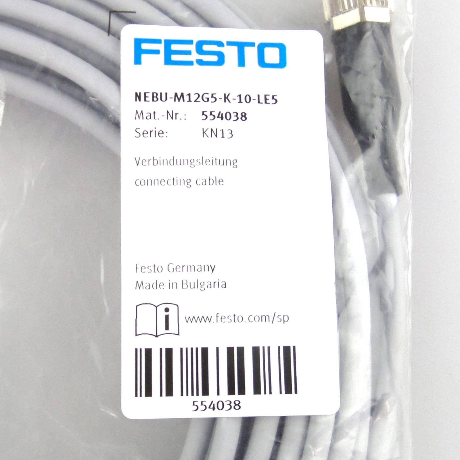Festo Verbindungsleitung NEBU-M12G5-K-10-LE5 554038 OVP-1