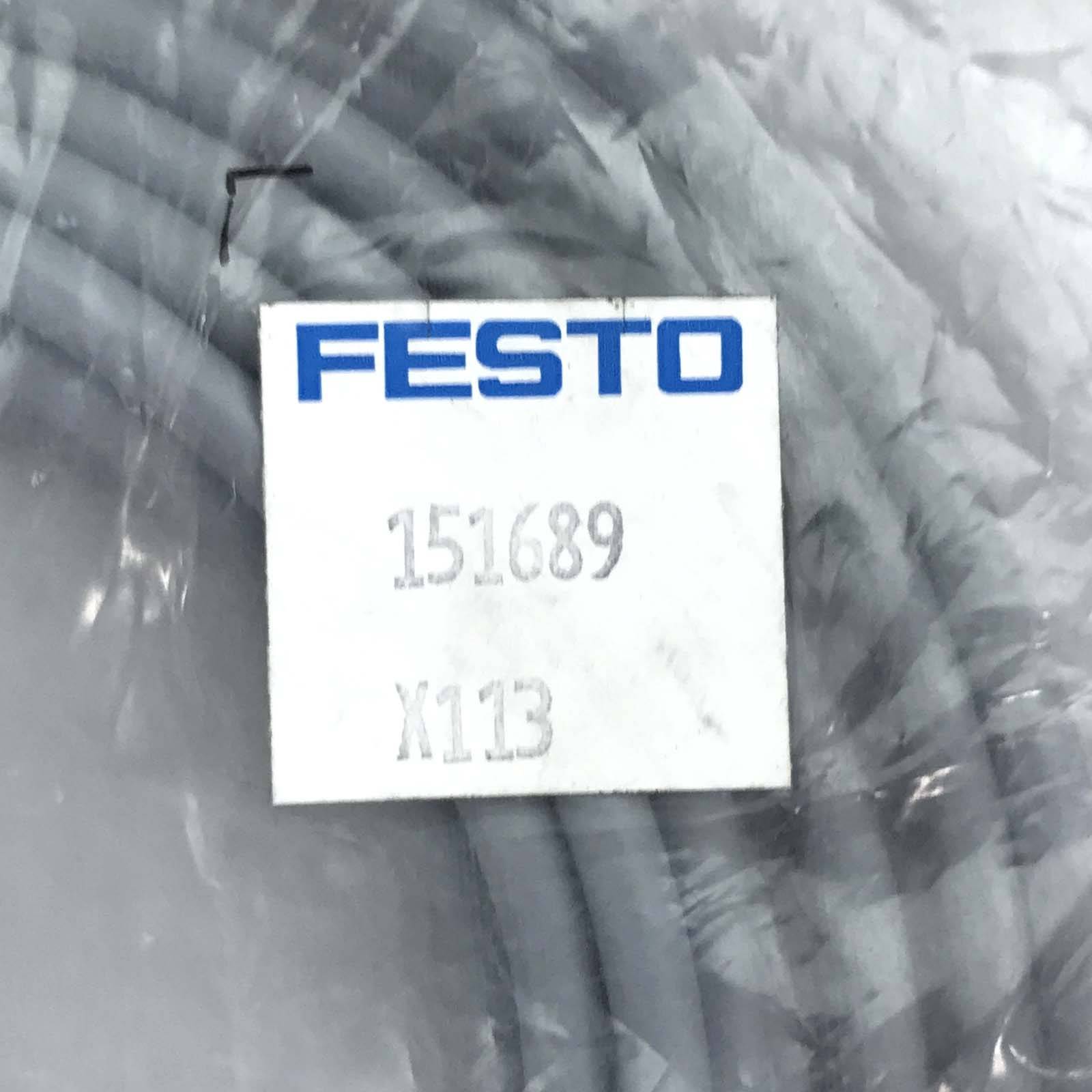 Festo Steckdosenleitung KMEB-1-24-5-LED 151689 OVP-1