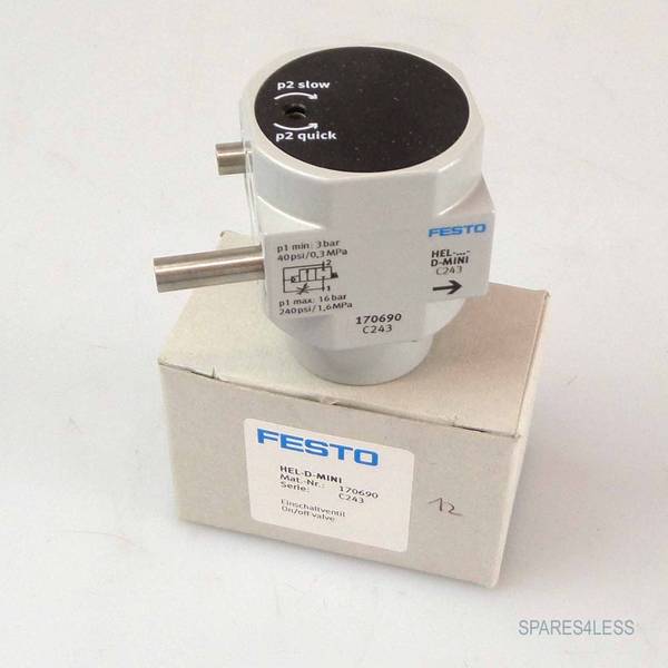 FESTO HEL-D-MINI On-off valve, P/n: 170690