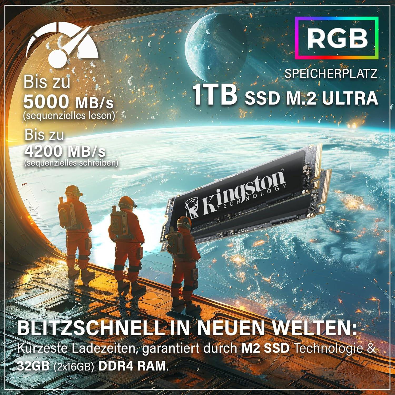 Hyper Byte Basic Gaming | Gaming PC / Computer | AMD Ryzen 7 5700G | 16GB RAM | RX Vega | 1TB SSD | WLAN | Win 11 Pro-2