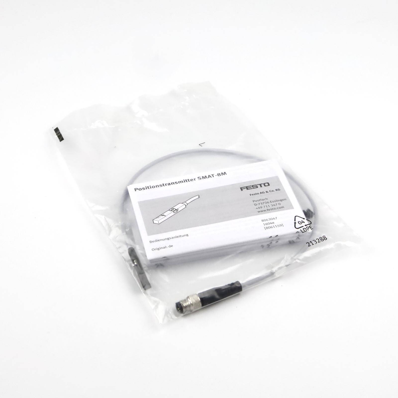 Festo Positions-Transmitter SMAT-8M-U-E-0,3-M8D 553744 OVP-0