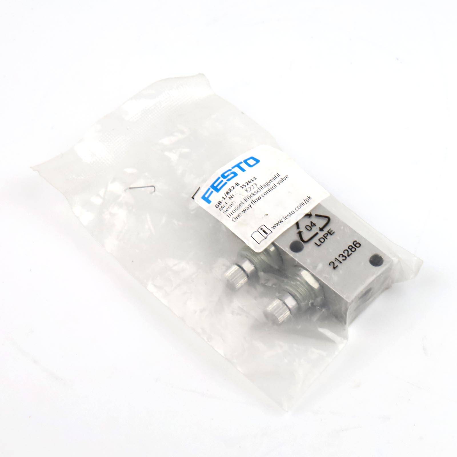 Festo Drossel-Rückschlagventil GR-1/8X2-B 152612 OVP-0