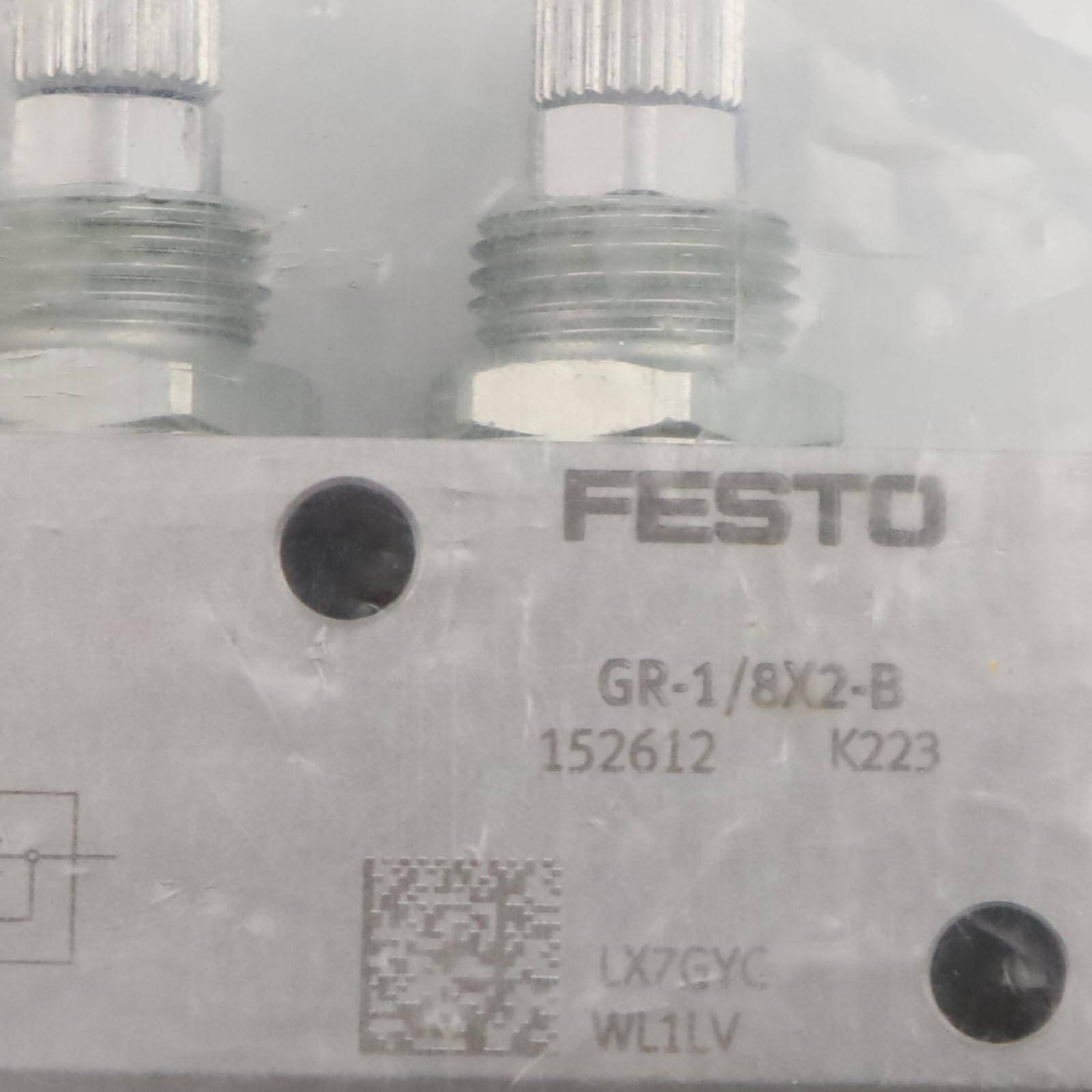 Festo Drossel-Rückschlagventil GR-1/8X2-B 152612 OVP-3