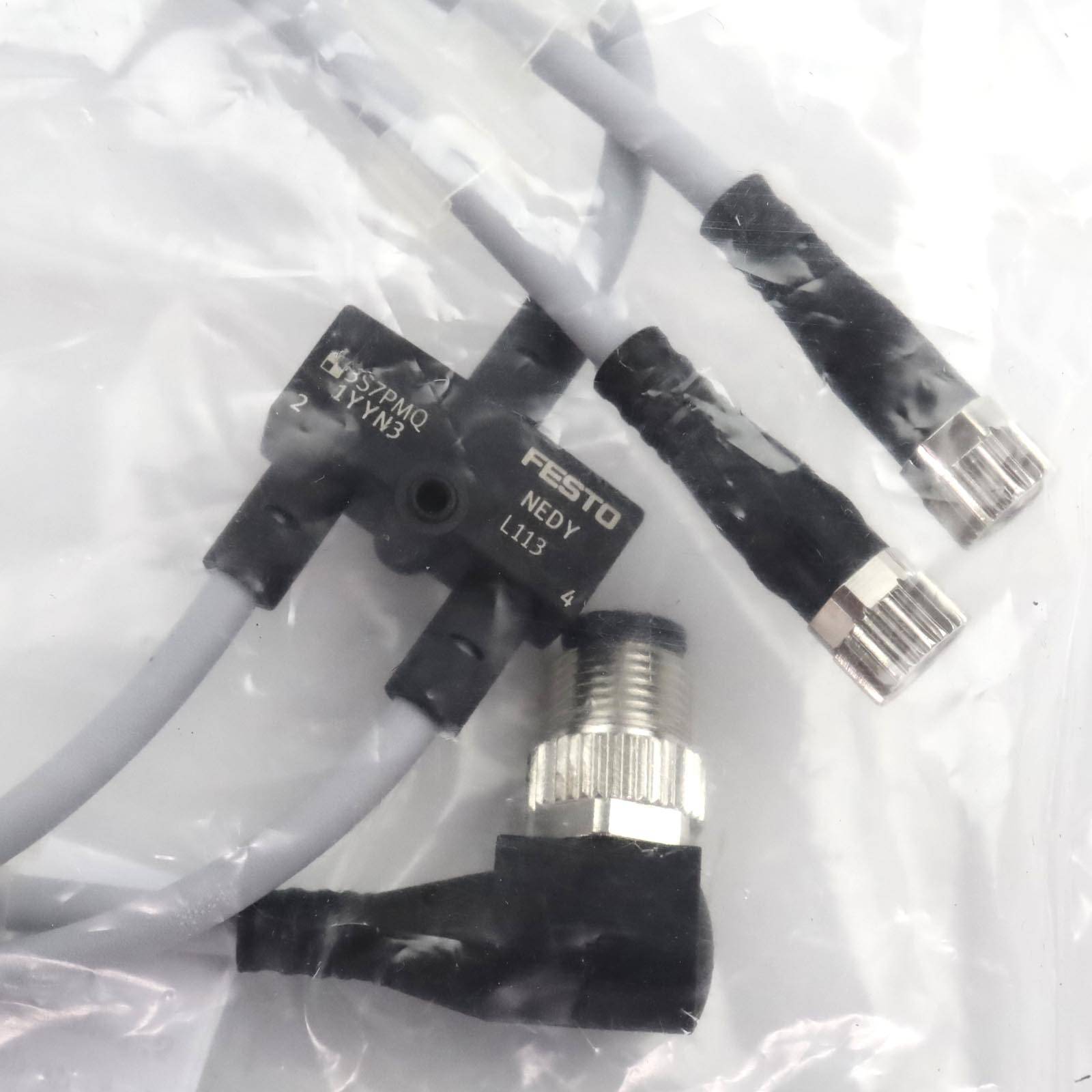 Festo Verteiler NEDY-L2R1-V1-M8G3-U-0.3L-M12W4-0.3R 8032867 OVP-4