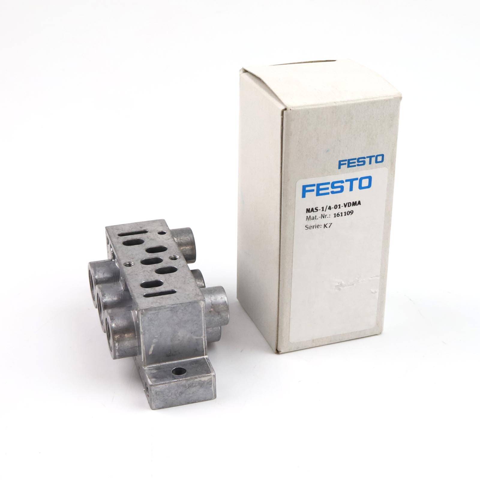 Festo Einzelanschlussplatte NAS-1/4-01-VDMA 161109 OVP-0