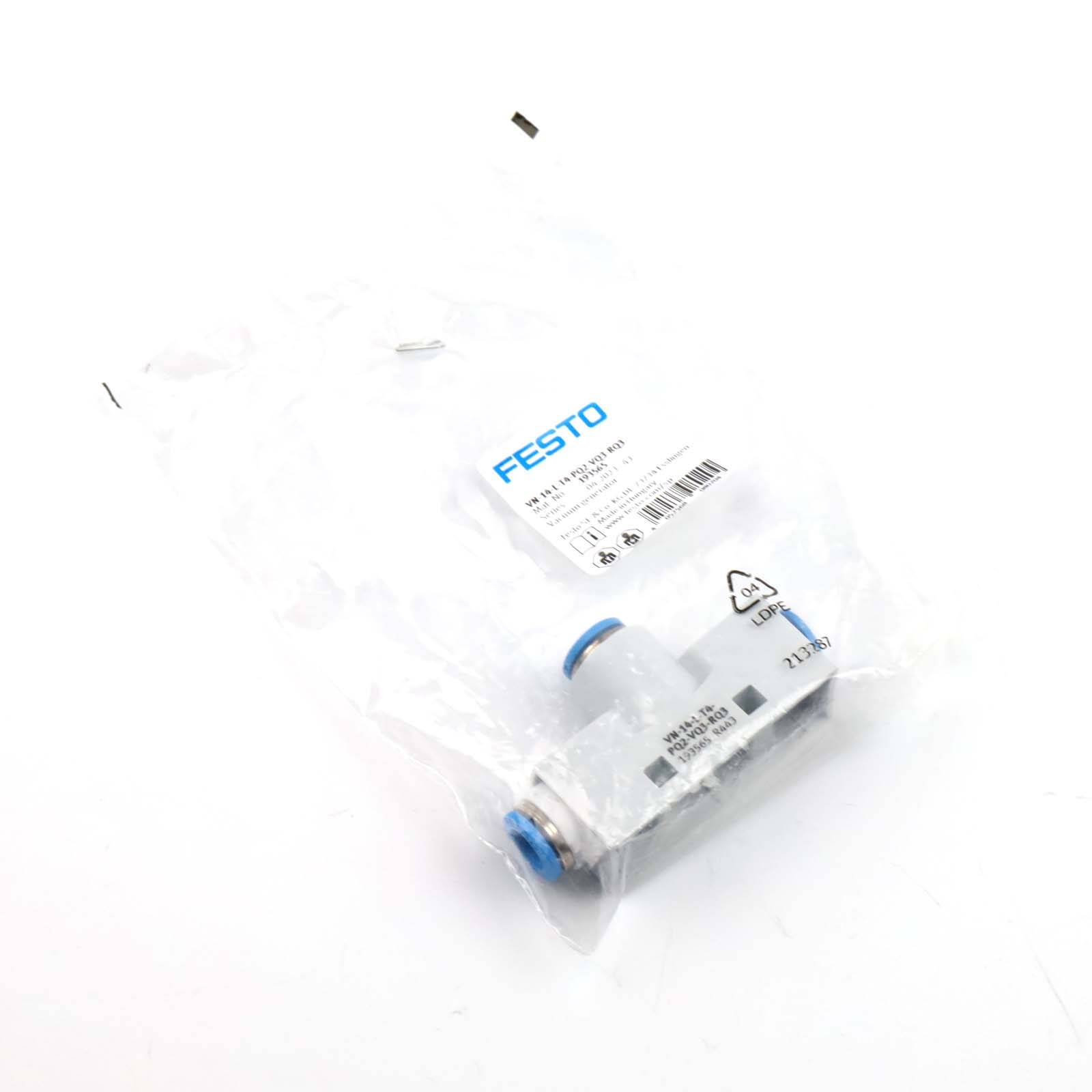 Festo Vakuumsaugdüse VN-14-L-T4-PQ2-VQ3-RQ3 193565 OVP-0
