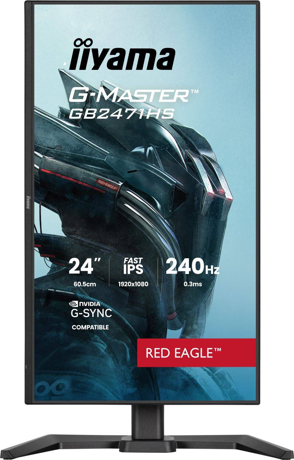 iiyama G-Master Red Eagle™ GB2471HS-B1 61 cm (24"") GB2471HS-B1-1