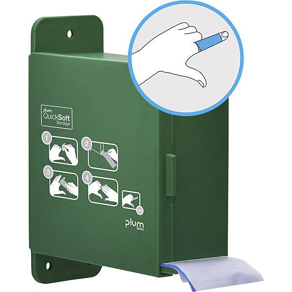 Bandagenspender QuickSoft mit 1 x Bandage HxBxT 170 x 60 x 135 mm Bandage blau. 86027349 860273 49-1