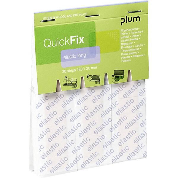 Pflaster-Nachfüllpackung QuickFix Elastic Long VE 6 à 30 Stk HxB 120 x 20 mm. 86026049 860260 49-0