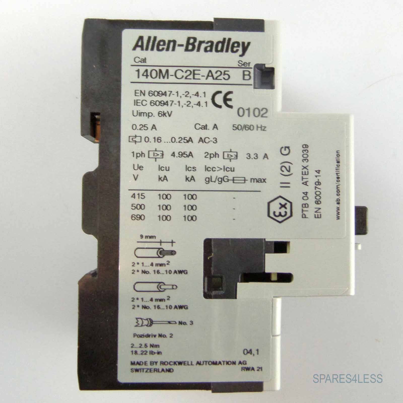 Allen Bradley Motorschutzschalter 140M-C2E-A25 Ser.B OVP-1