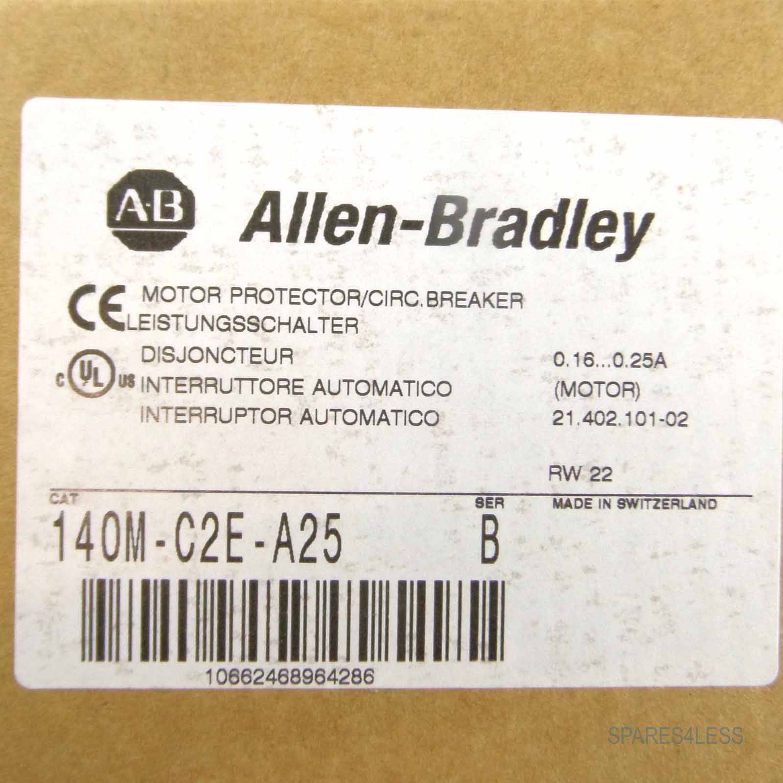 Allen Bradley Motorschutzschalter 140M-C2E-A25 Ser.B OVP-2