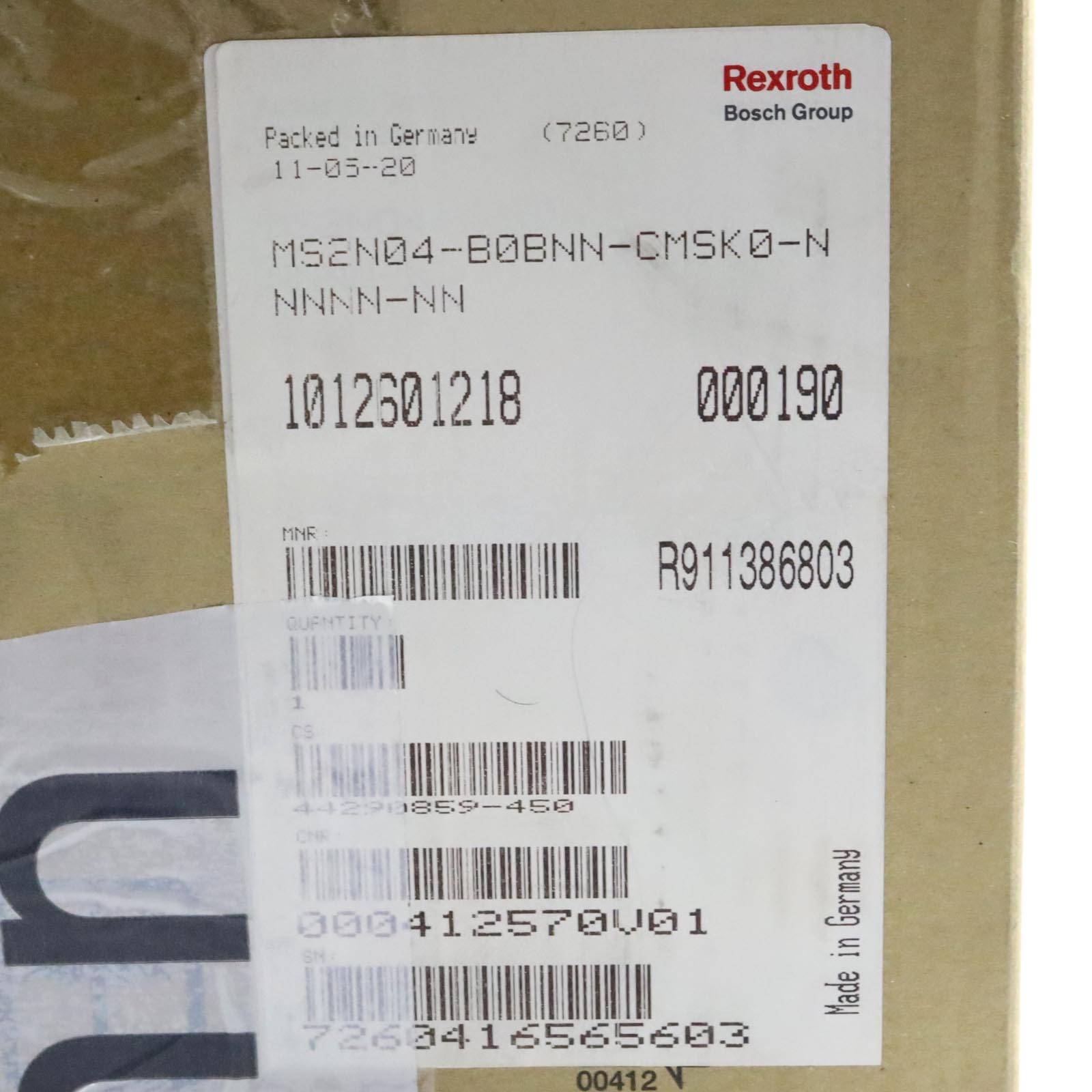 Rexroth Servomotor MS2N04-B0BNN-CMSK0-NNNNN-NN R911386803 OVP-2