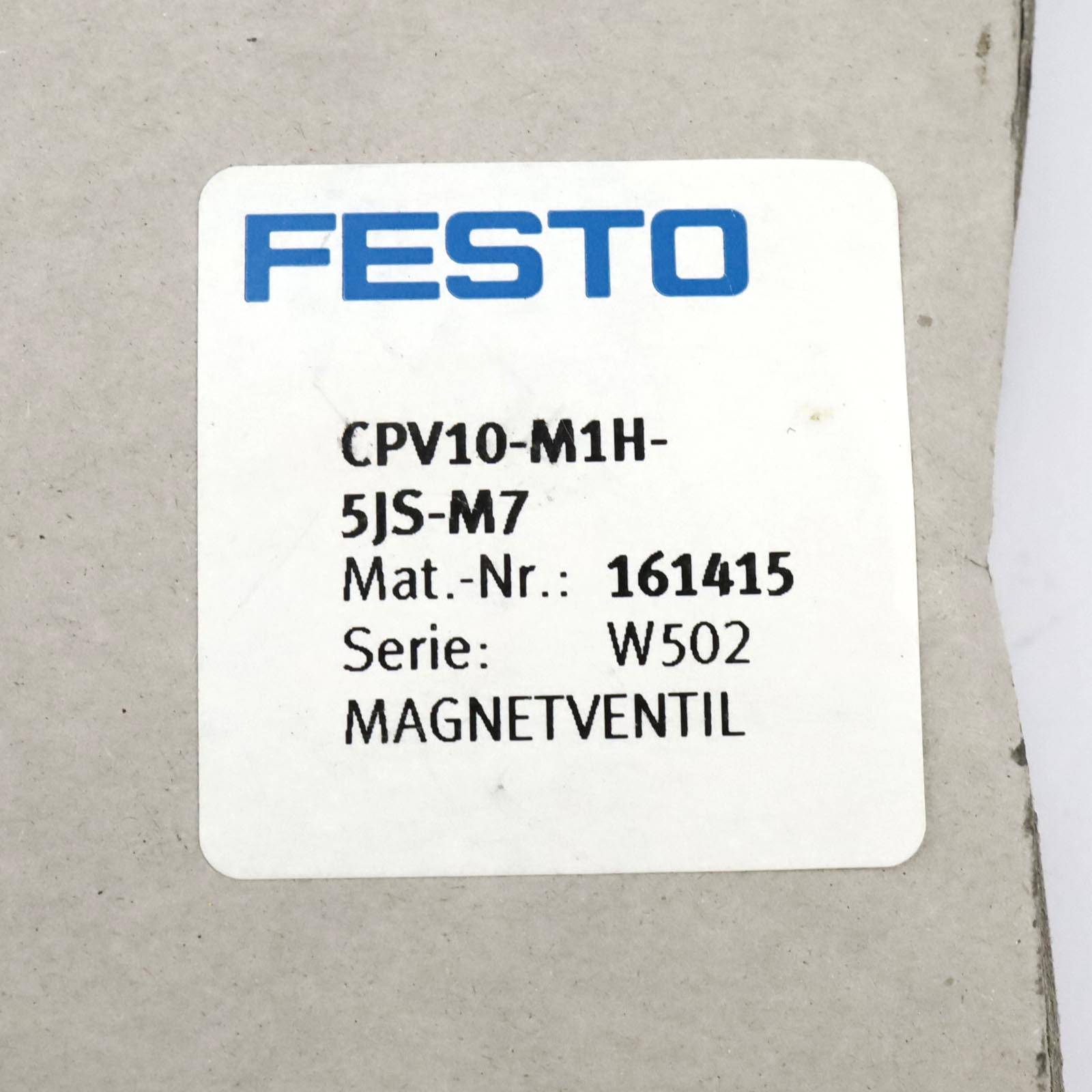 Festo Magnetventil CPV10-M1H-5JS-M7 161415 OVP-2