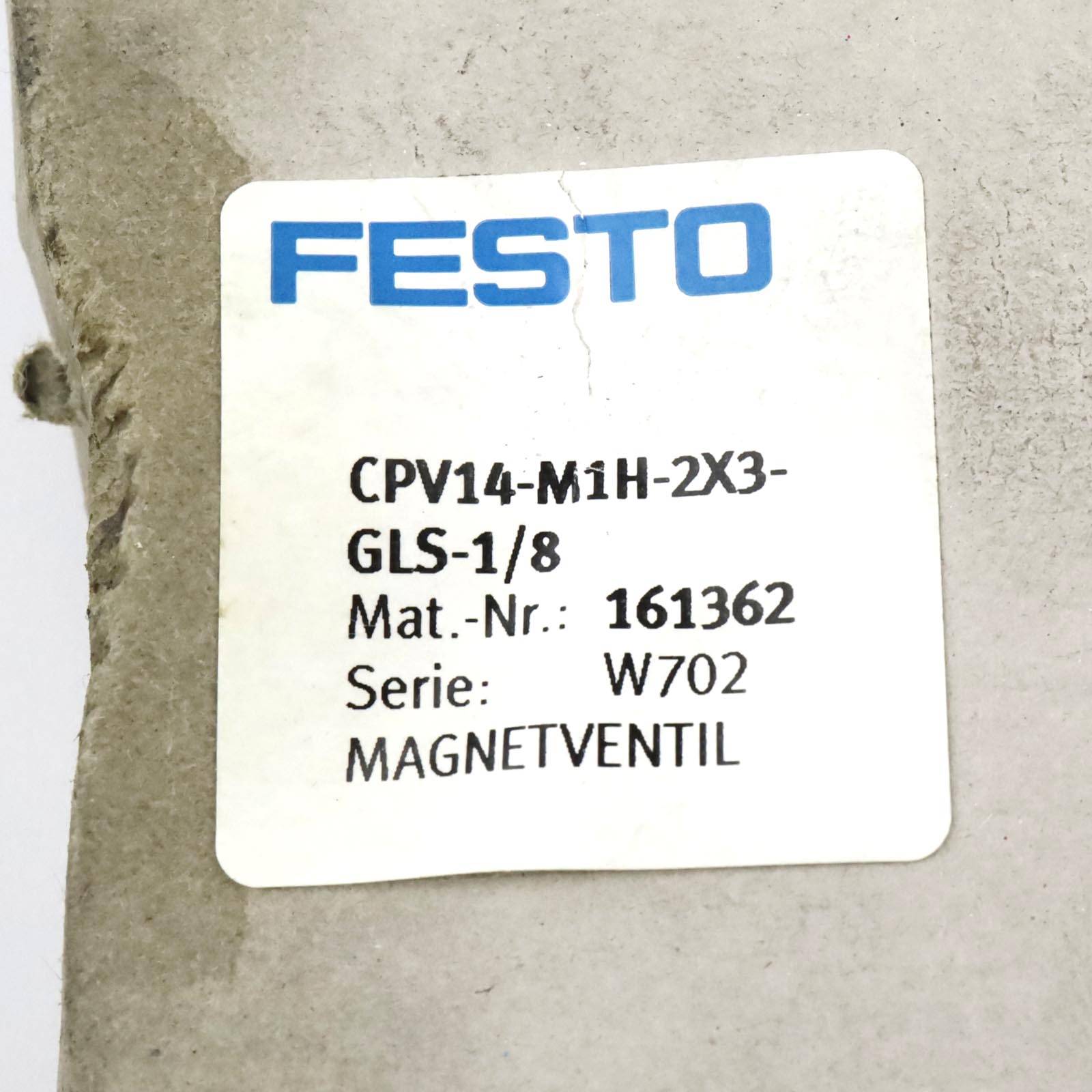 Festo Magnetventil CPV-14-M1H-2X3GLS-1/8 161362 OVP-2