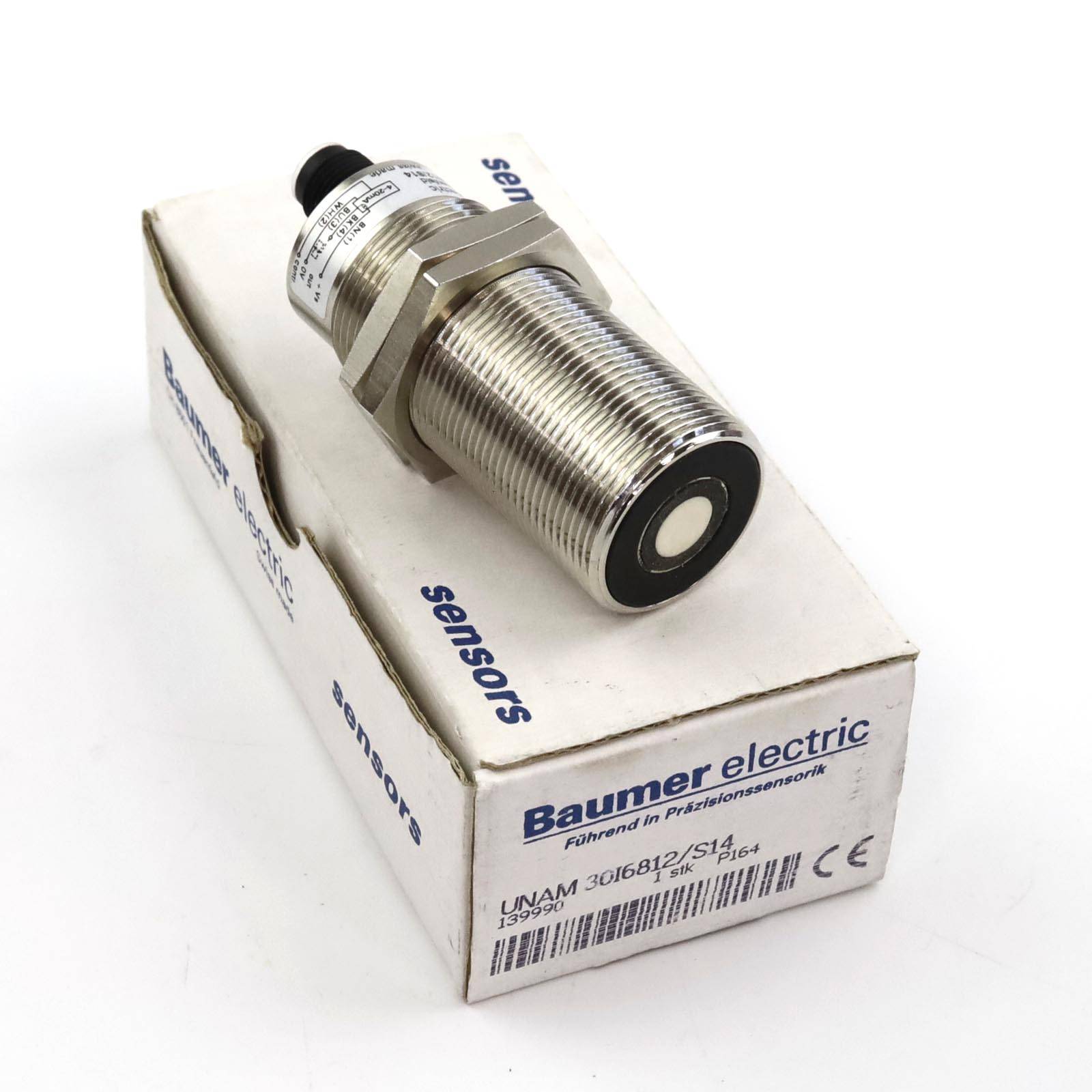 Baumer electric Ultraschall Sensor UNAM 30I6812/S14 OVP-0