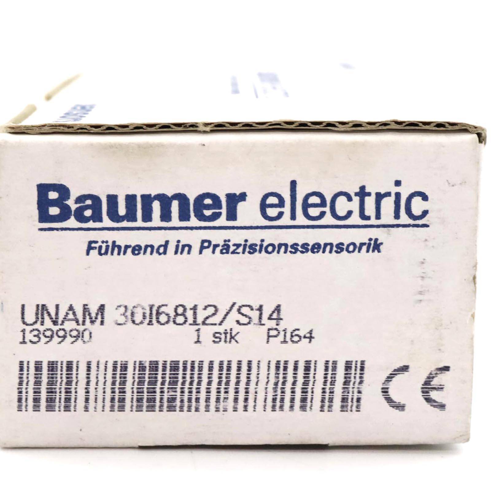 Baumer electric Ultraschall Sensor UNAM 30I6812/S14 OVP-4