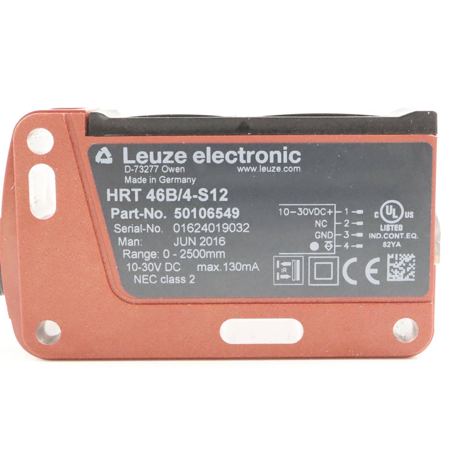 Leuze Reflexionslichttaster HRT 46B/4-S12 50106549 OVP-2