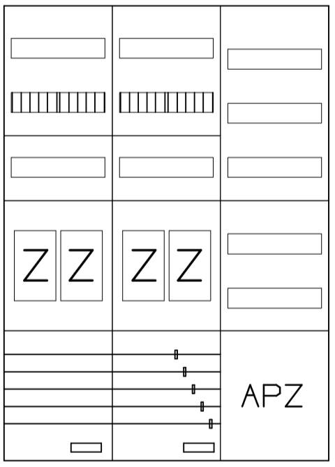 Alphatec Zählerverteilung HEART eHZ 4 x Zählerplatz-1