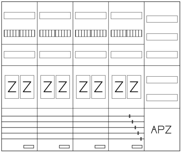 Alphatec Zählerverteilung HEART eHZ 8 x Zählerplatz-1