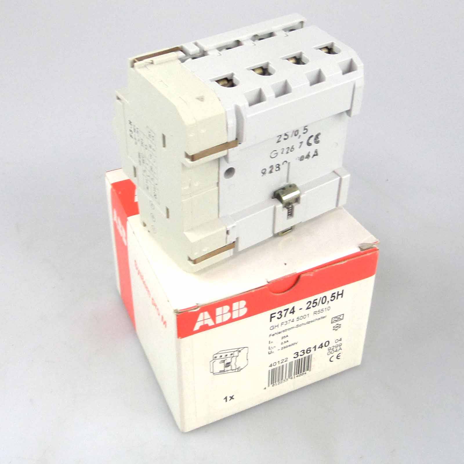 ABB FI Fehlerstrom-Schutzschalter F374-25/0,5H OVP-3