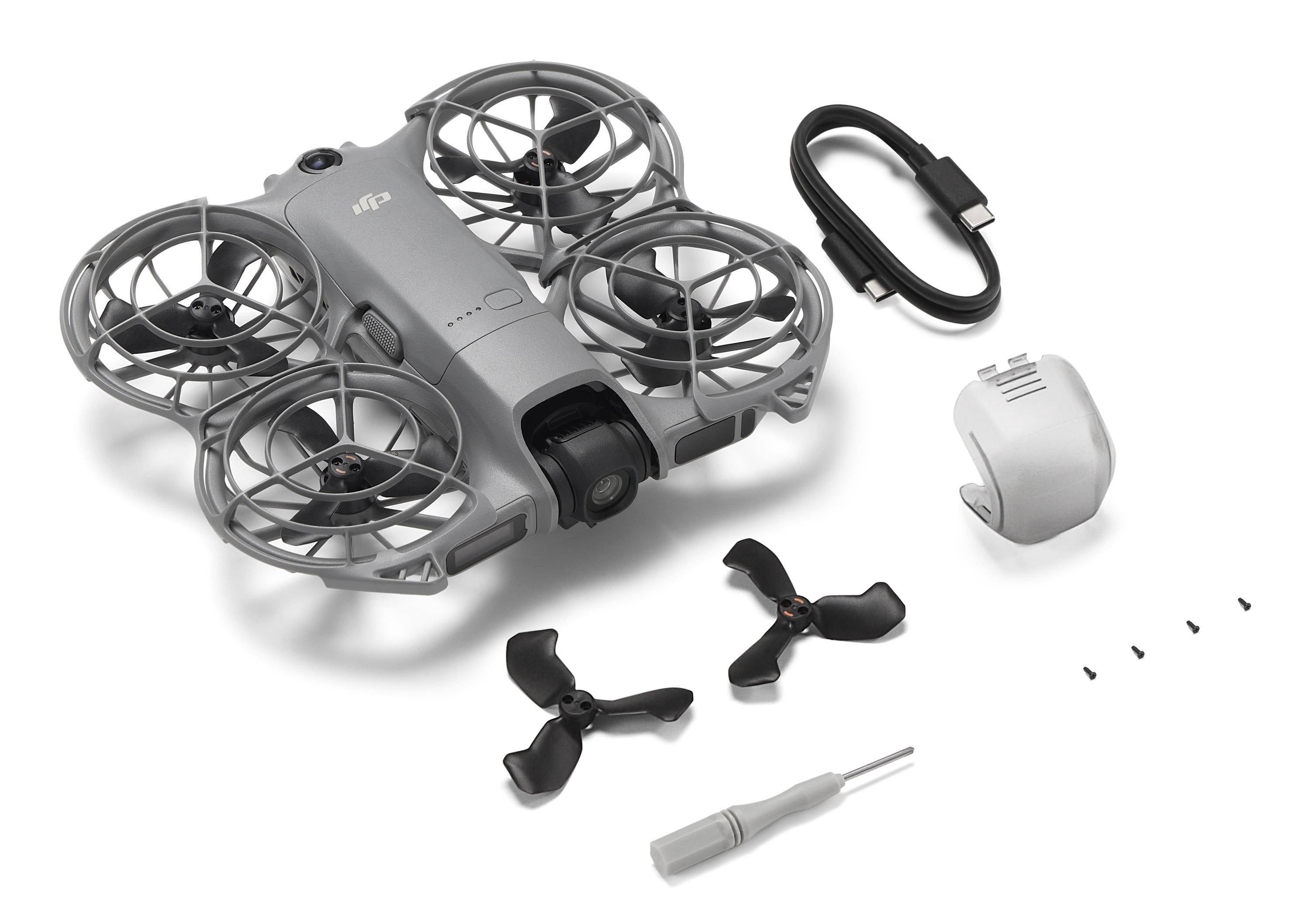 DJI Neo 2, 4 Rotoren, 12 MP, 2688 x 1512 Pixel, 7000 m, 1606 mAh, Schwarz, Grau-2