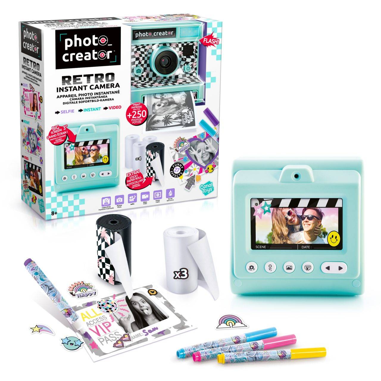 Retro Instant Camera CLK019-0