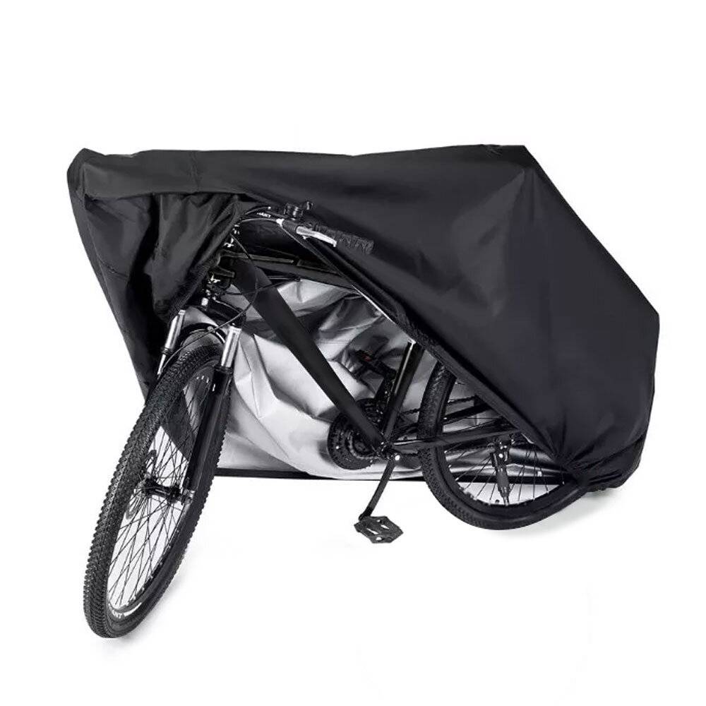 Wasserdichte Abdeckung für Grill, Fahrrad, Roller, Abdeckplane L schwarz-3