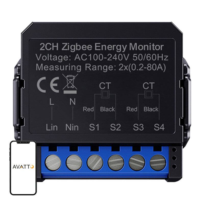 Avatto ZigBee intelligenter bidirektionaler Energiezähler ZWPM16-2-0