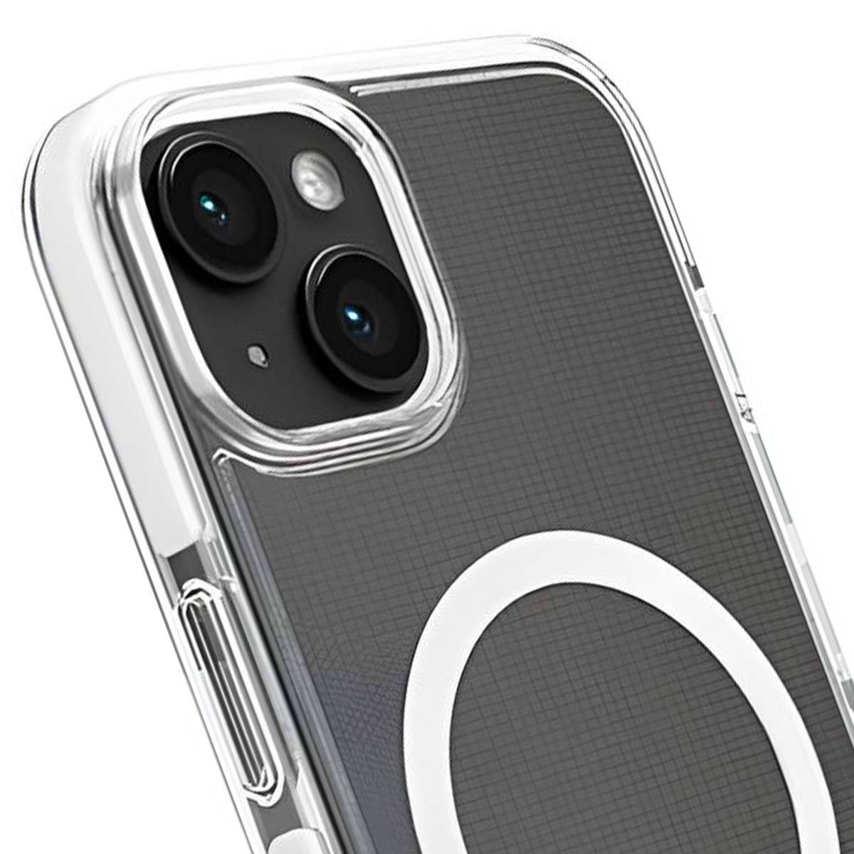 Puro Lite Mag Pro MagSafe Silikonhülle iPhone 15 – transparent-2