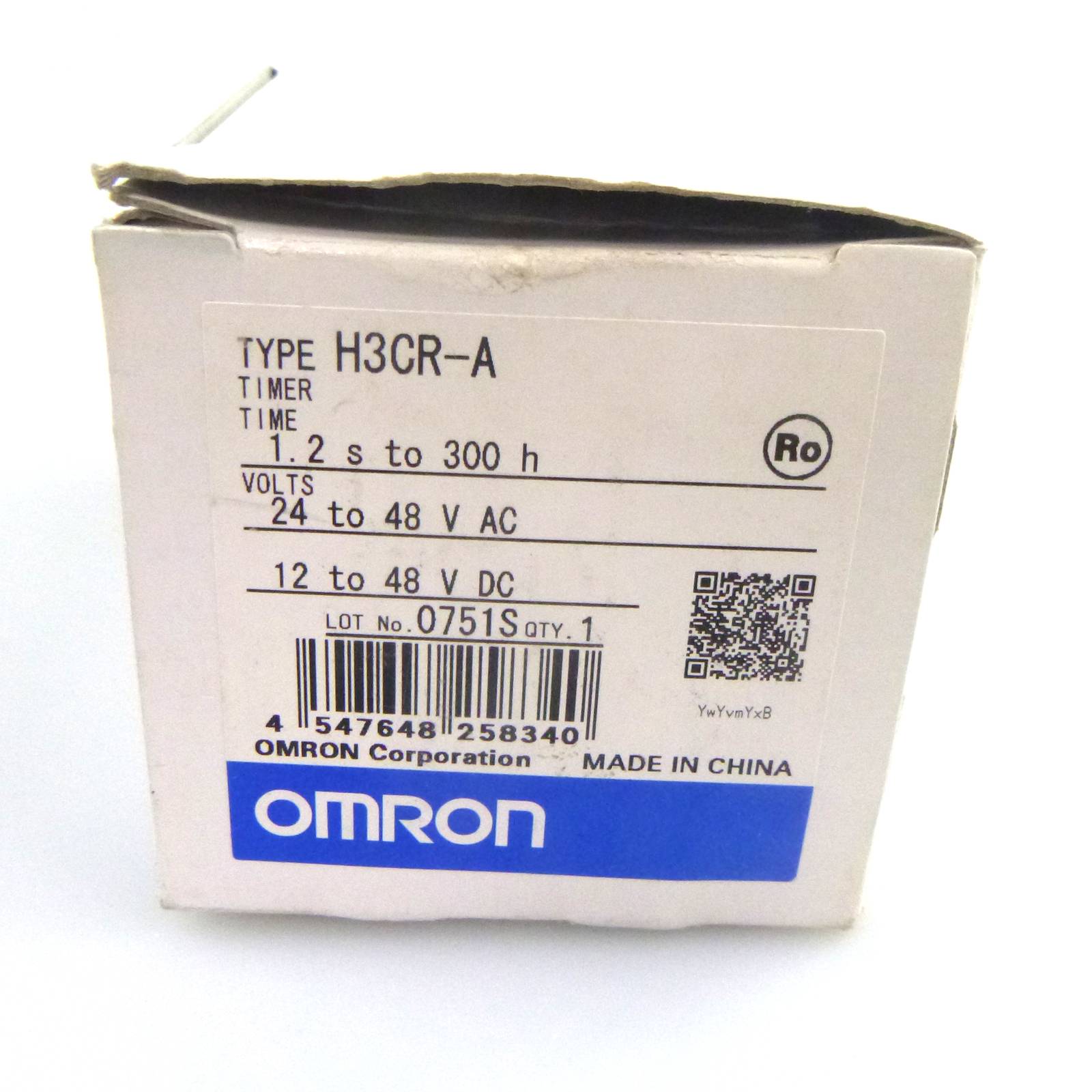 Omron Zeitrelais H3CR-A 0,05s-300h 24-48VAC 12-48VDC OVP-1