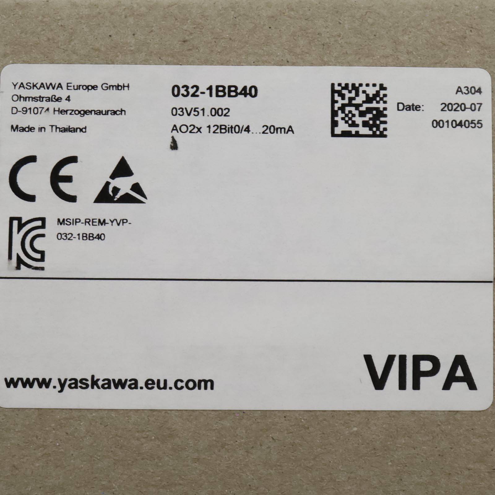 VIPA Analoges Ausgabemodul 032-1BB40 SIE-1