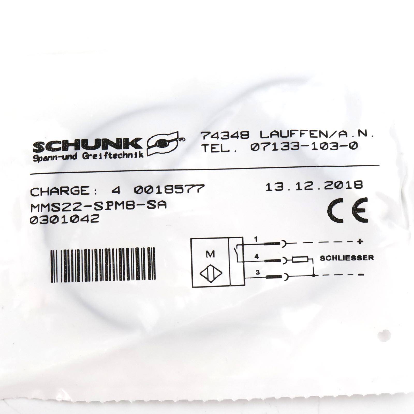 Schunk Magnetschalter MMS22-SPM8-SA 0301042 OVP-1