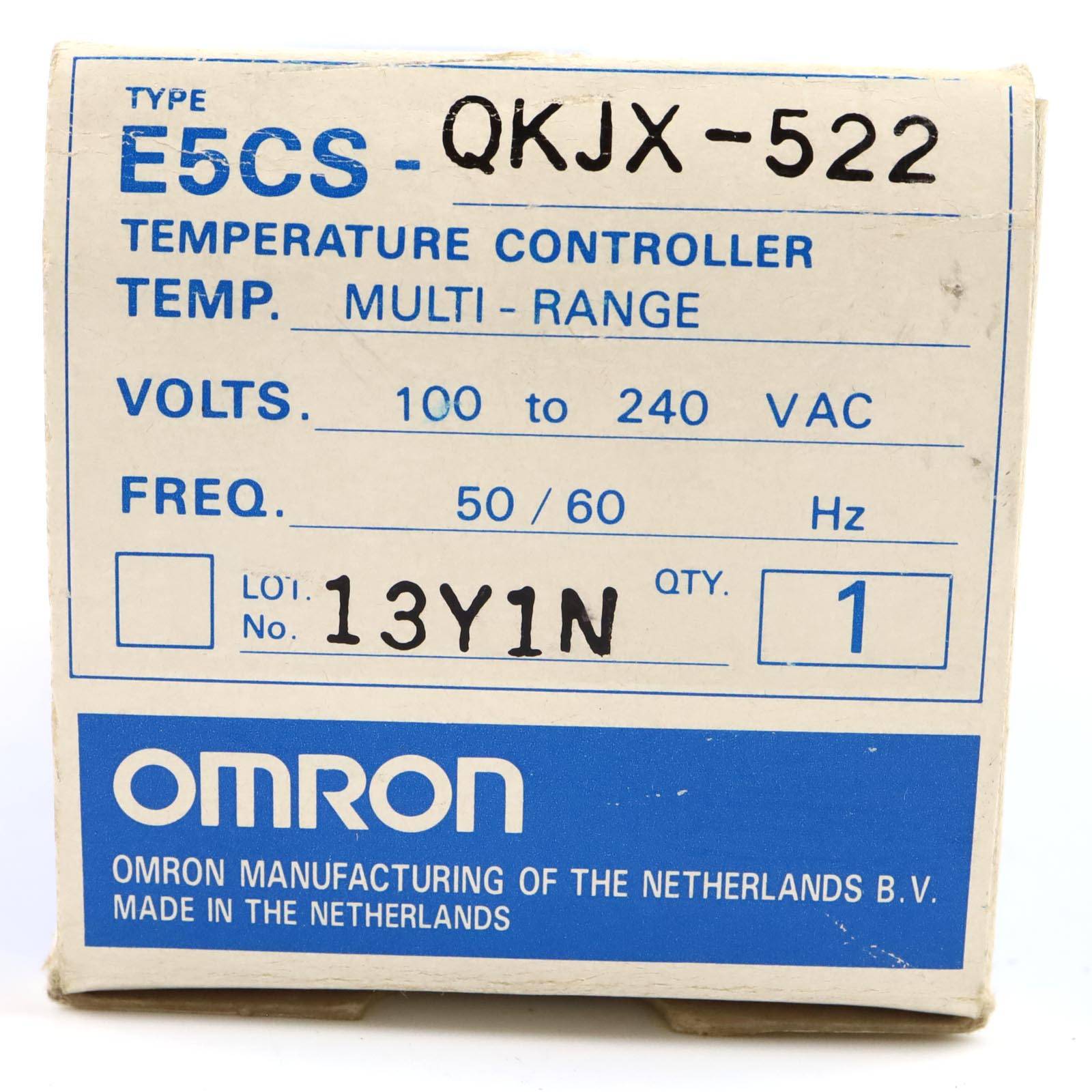 Omron Temperature Controller E5CS-QKJX-522 OVP-3
