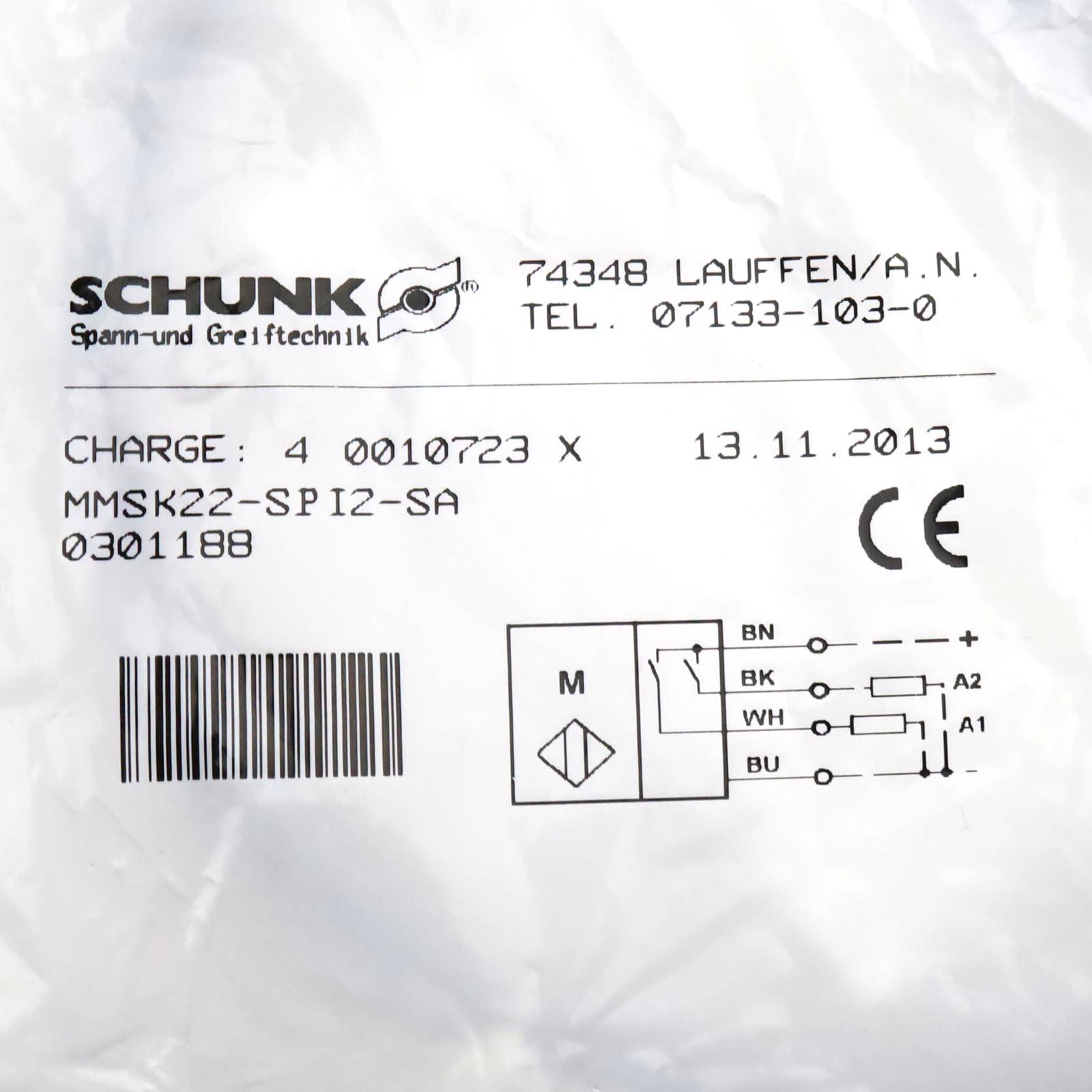 Schunk Magnetschalter MMSK22-SPI2-SA 0301188 OVP-2