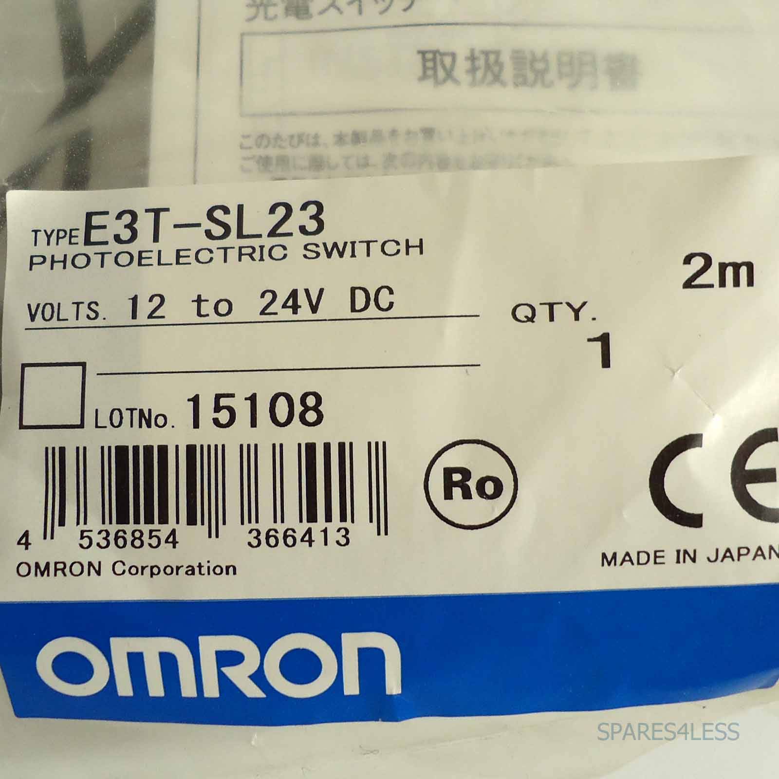 Omron Photoelectric Sensor E3T-SL23 2M OVP-1