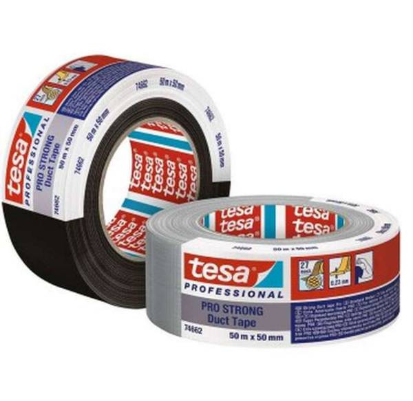 tesa 66462 ECO PRO-STRONG Gewebeband, 25m x 50mm, schwarz
