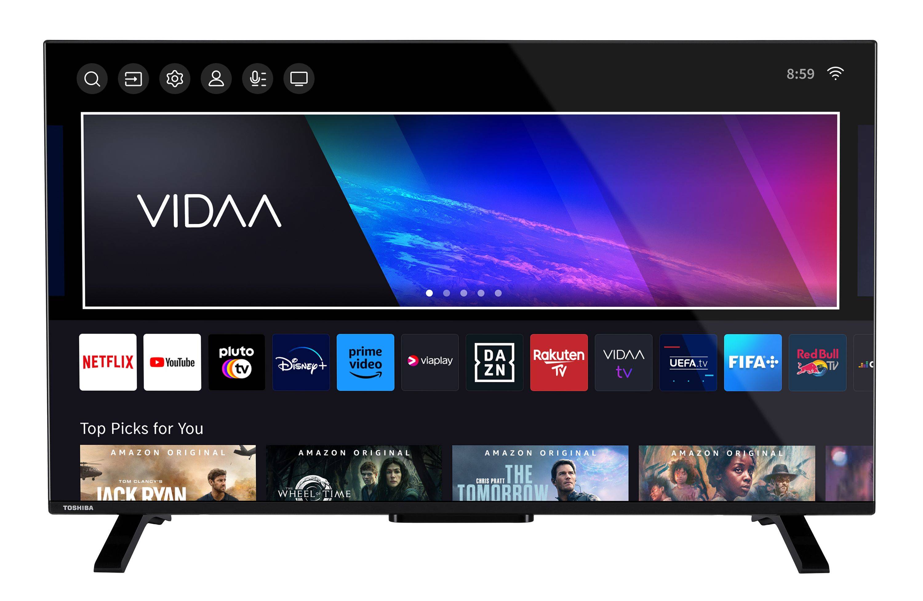 Toshiba 43UV2363DA Fernseher 43 Zoll Smart TV VIDAA 4K UHD, HDR, Triple-Tuner, LED TV (2026)-1