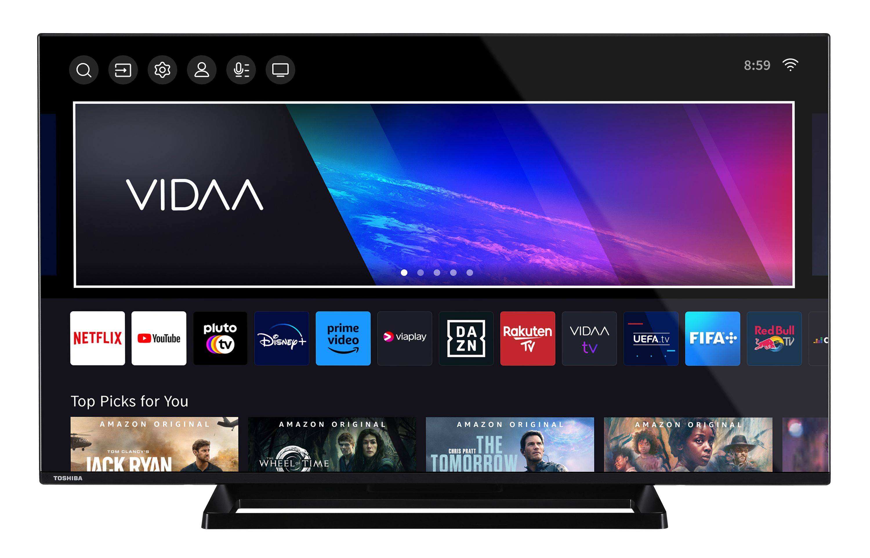Toshiba 43UV3363DA Fernseher 43 Zoll Smart TV, VIDAA 4K UHD, HDR, Triple-Tuner, LED TV (2026)-1