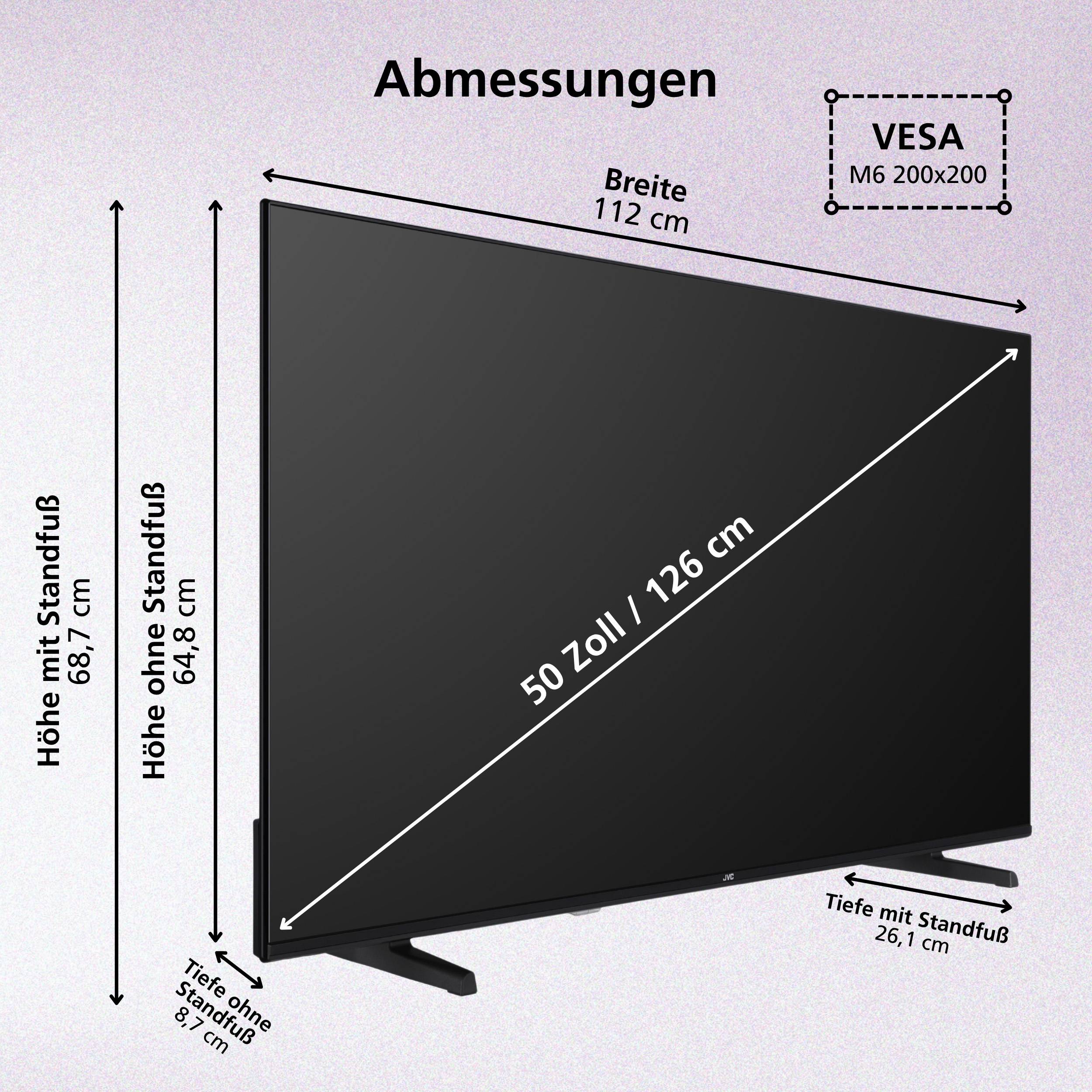 JVC LT-50VRQ3555 QLED Fernseher 50 Zoll Fire TV 4K UHD Smart TV HDR Dolby Vision Atmos, Alexa (2026)-3