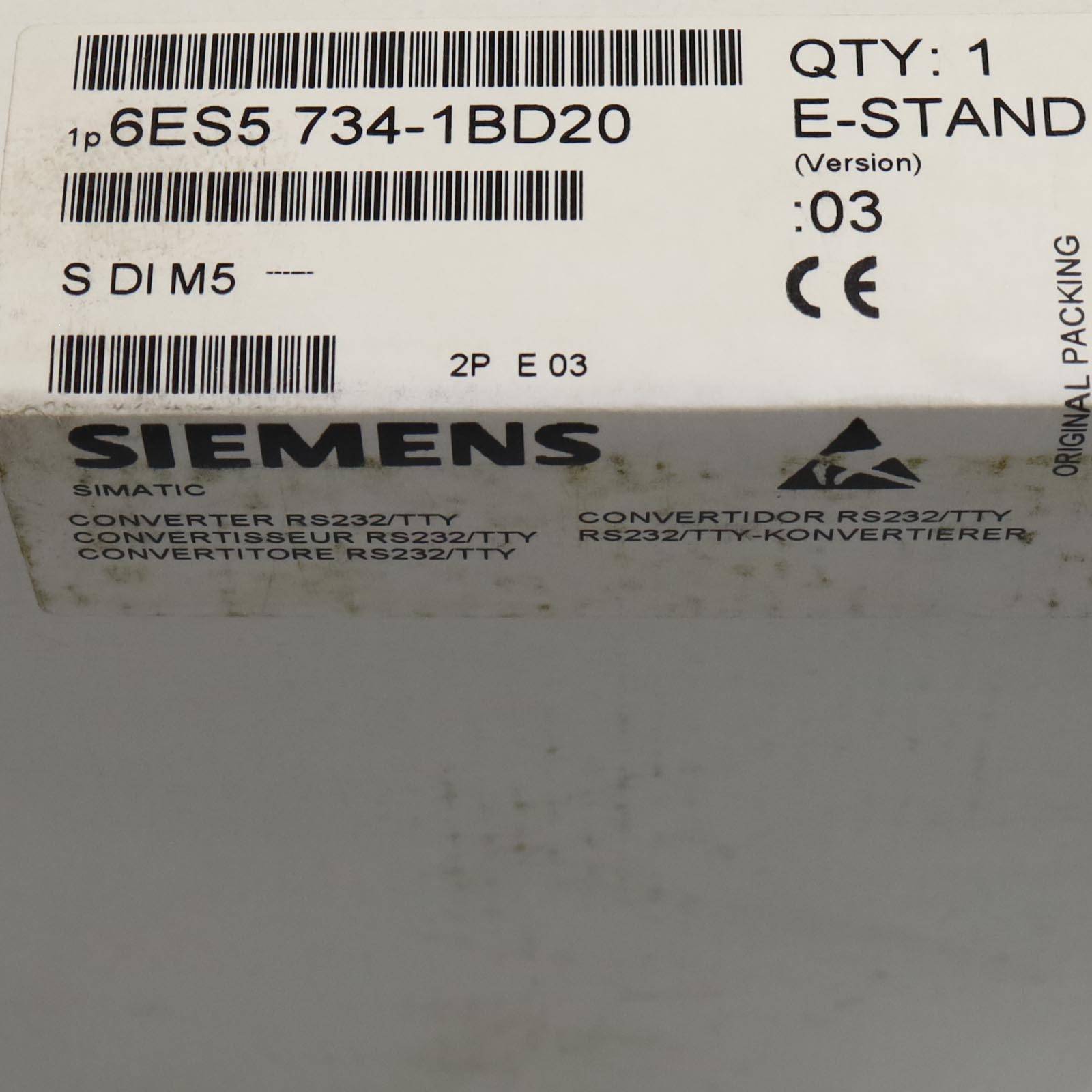 Simatic S5 Steckleitung 6ES5 734-1BD20 SIE-1