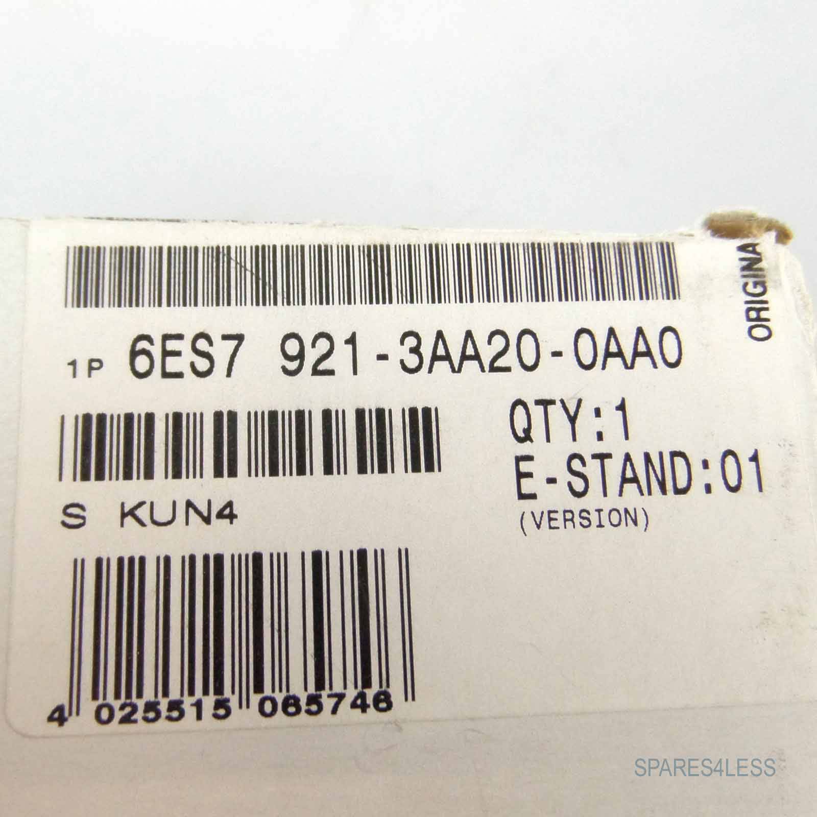 Simatic S7 Anschlusstecker 6ES7 921-3AA20-0AA0 OVP-4