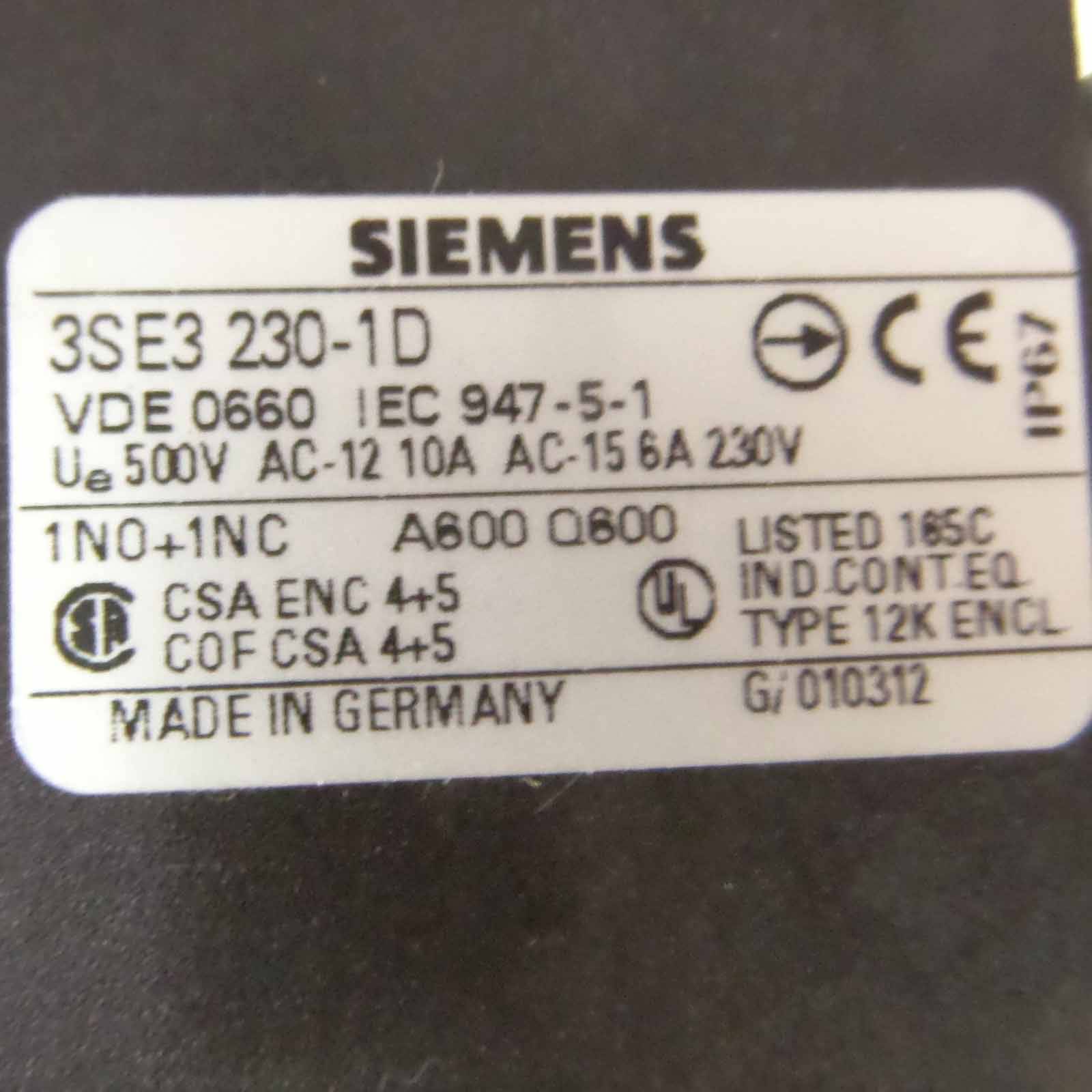 Siemens Positionsschalter 3SE3 230-1D OVP-1